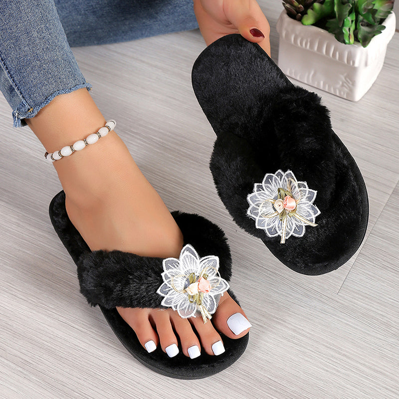 Casual Living Patchwork Solid Color Round Comfortable Shoes