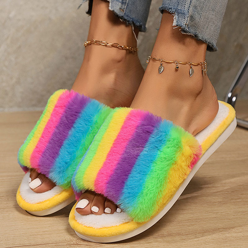 Casual Daily Patchwork Round Keep Warm Comfortable Shoes