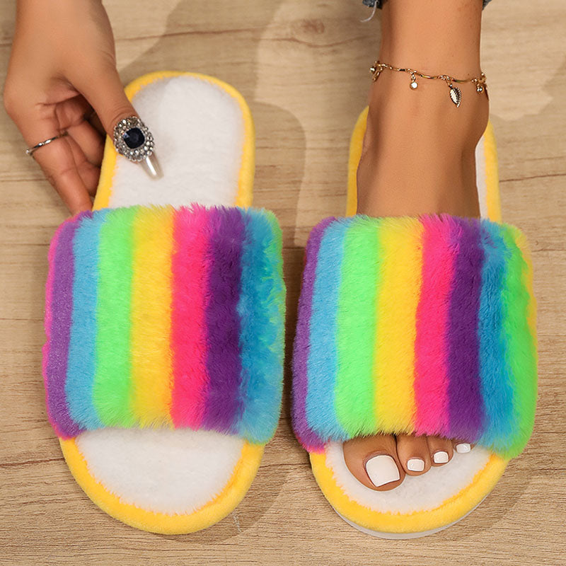 Casual Daily Patchwork Round Keep Warm Comfortable Shoes