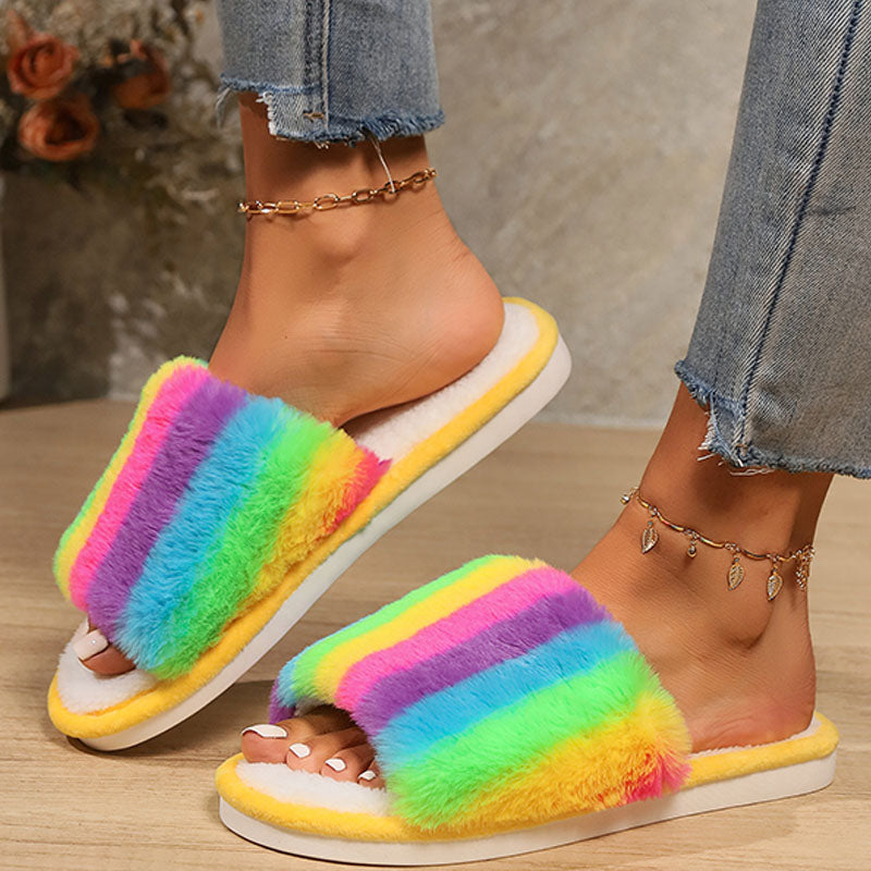 Casual Daily Patchwork Round Keep Warm Comfortable Shoes