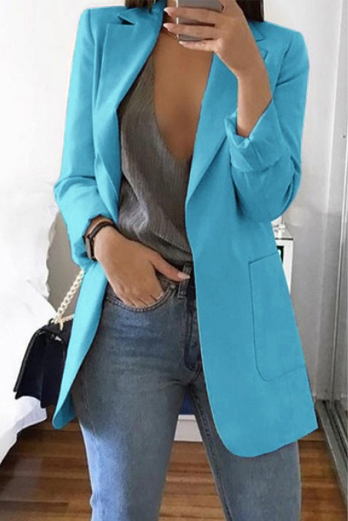 Casual Long Sleeves Suit Jacket