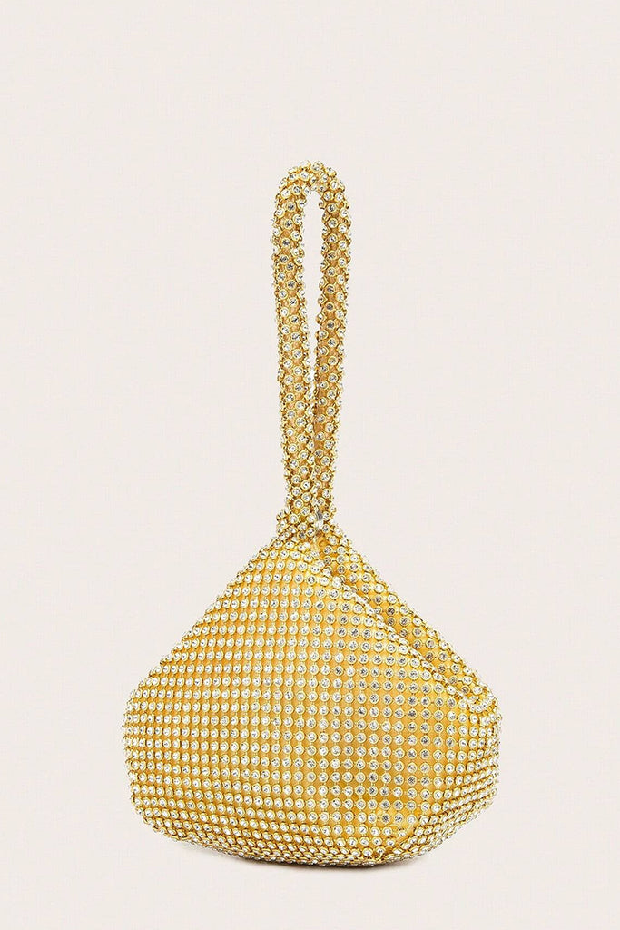 Daily Solid Color Rhinestone Decor Bags