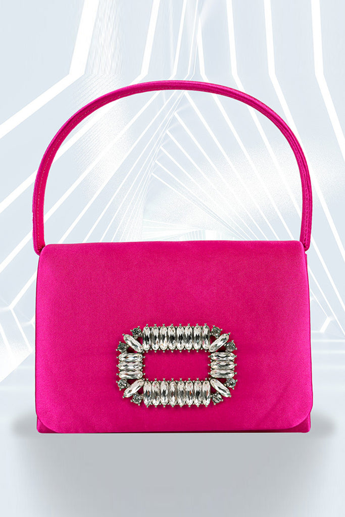 Daily Solid Color Rhinestone Decor Bags